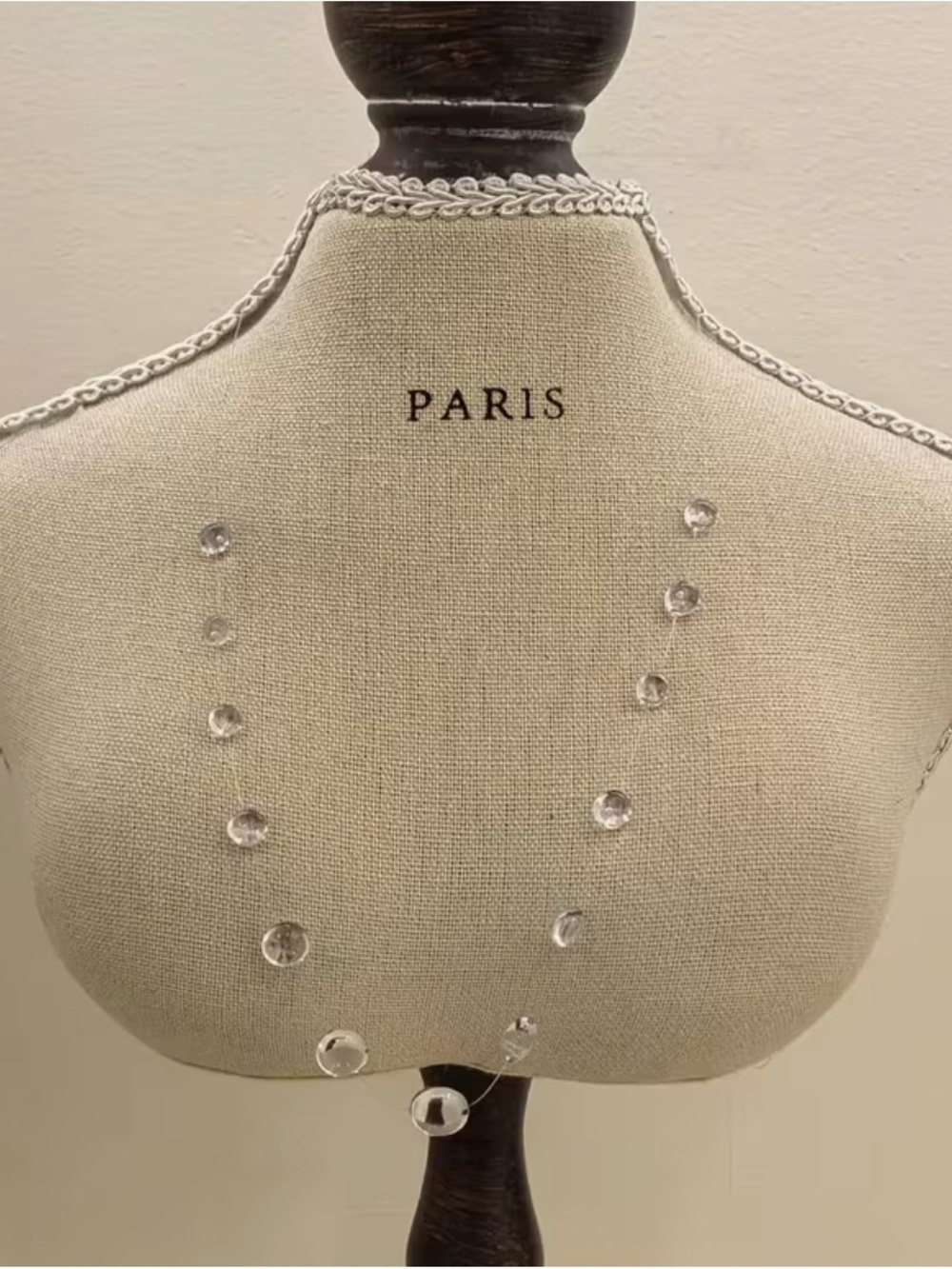 Clear Crystal Station Necklace - Minimal Sparkle for Women - Picture 2 of 2